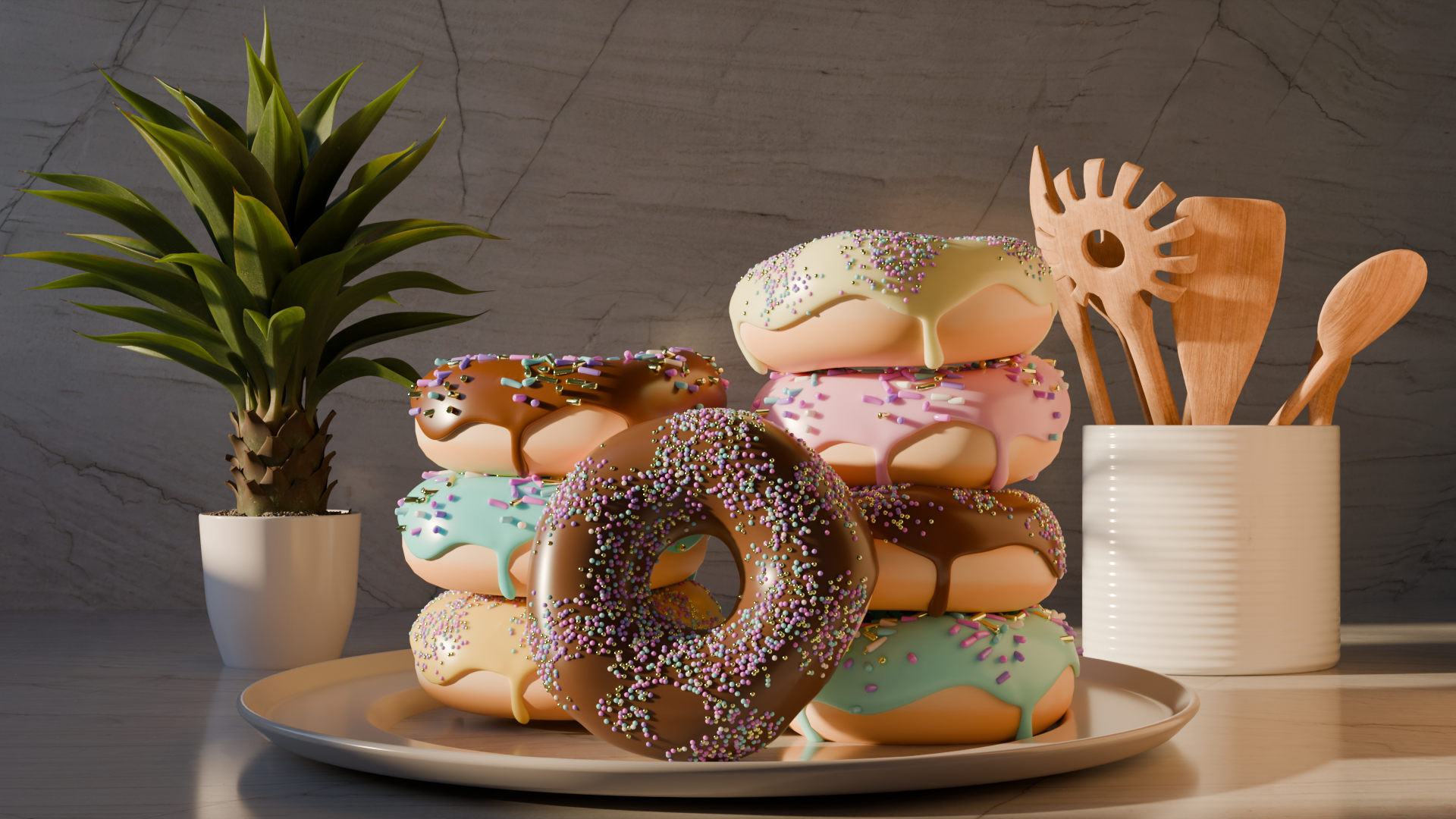 Donut 3D render