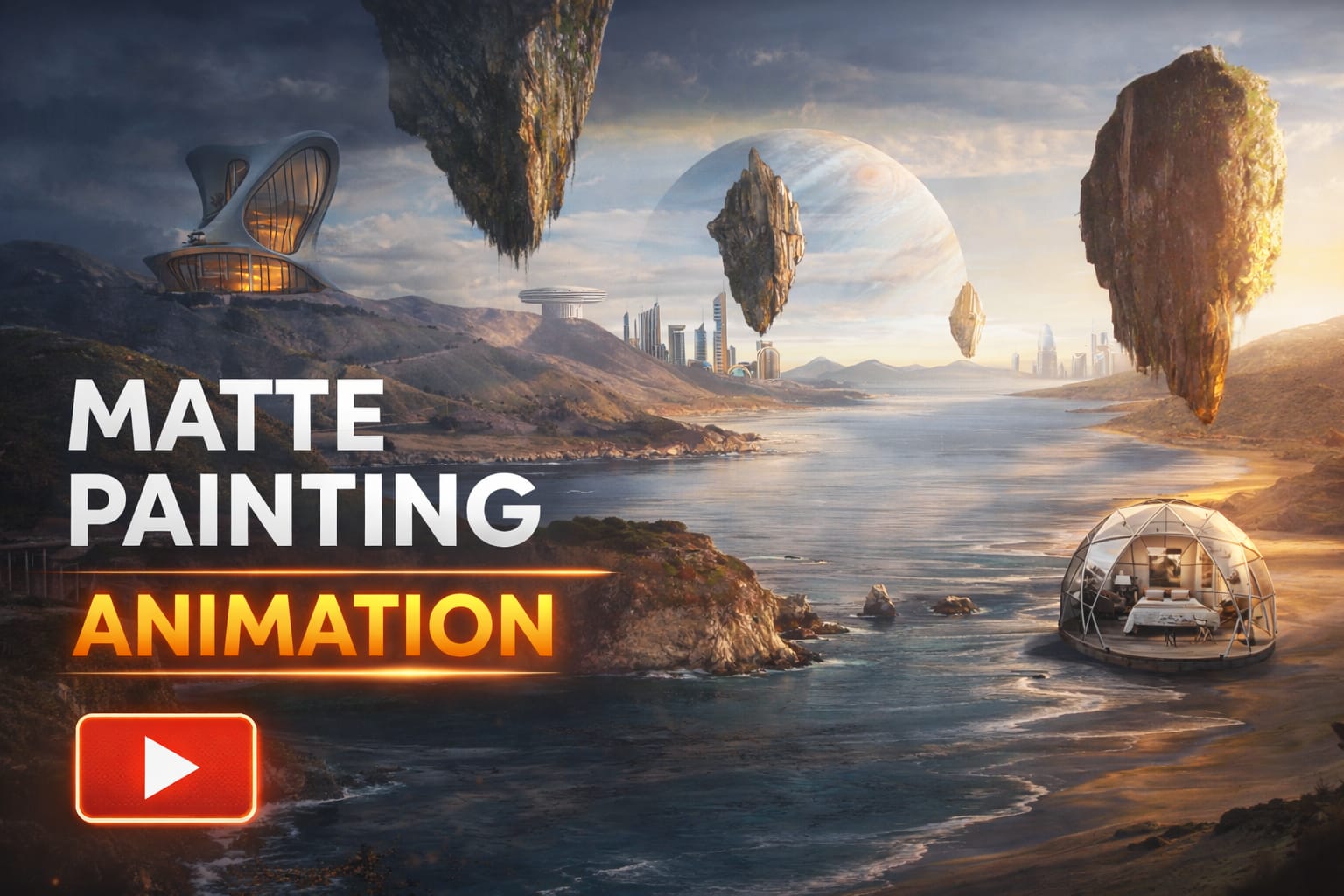 Matte painting animation thumbnail